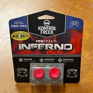 High-Rise Performance Thumbsticks, Red for PS4/PS5 Controllers